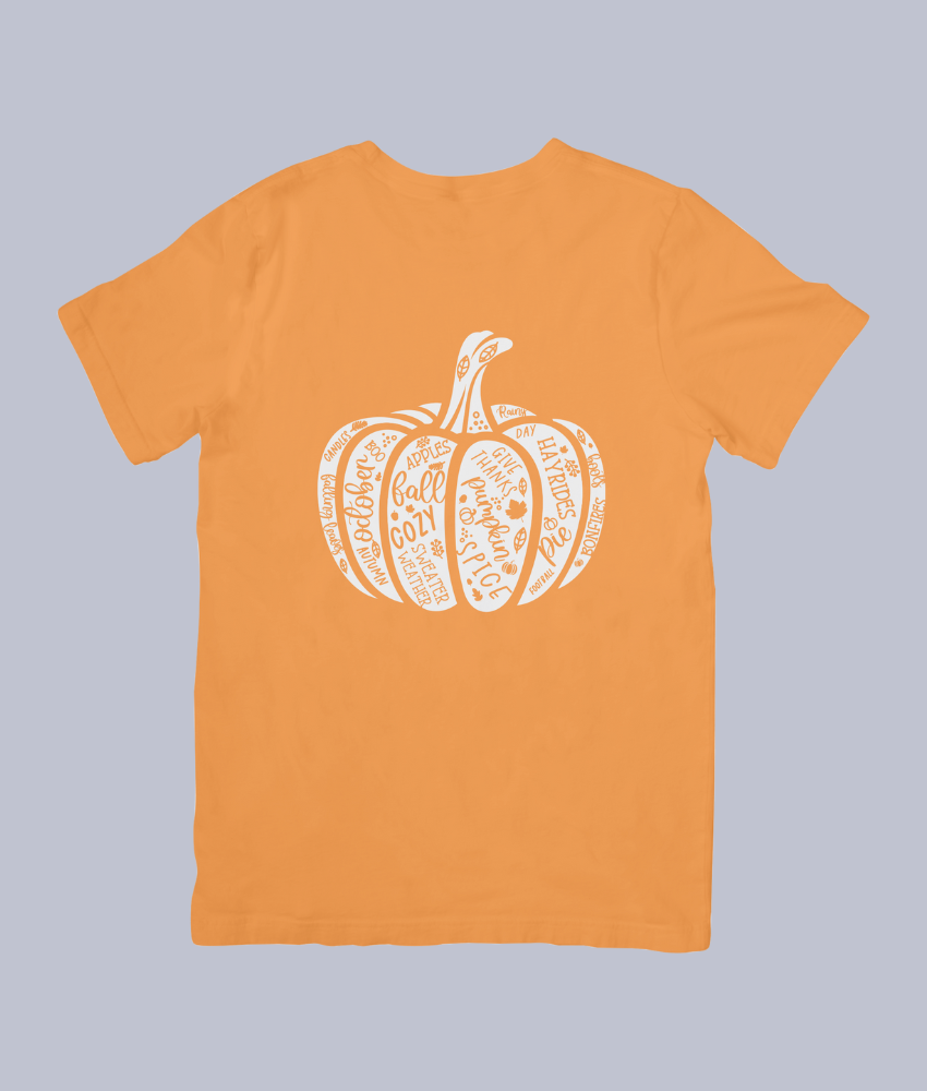 Cozy Words Pumpkin Fall – Unisex T-Shirt