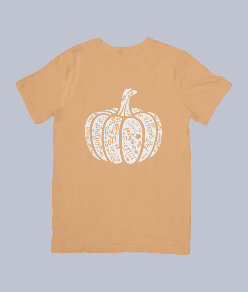 Cozy Words Pumpkin Fall – Unisex T-Shirt