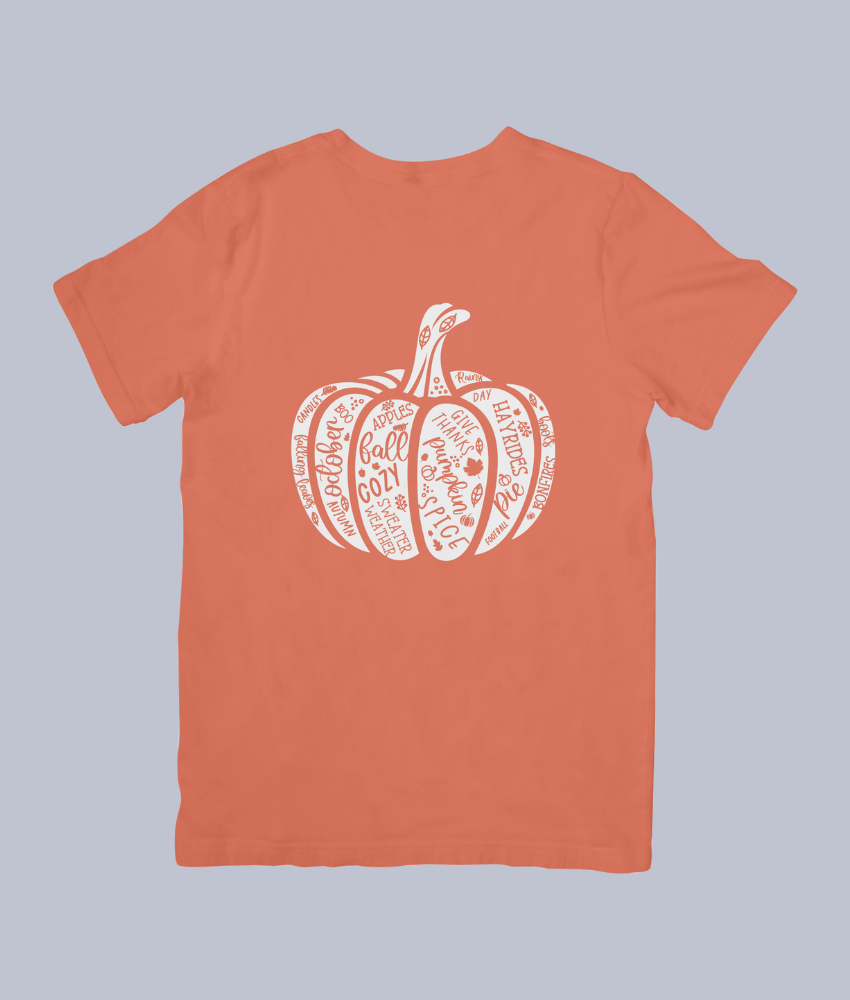 Cozy Words Pumpkin Fall – Unisex T-Shirt