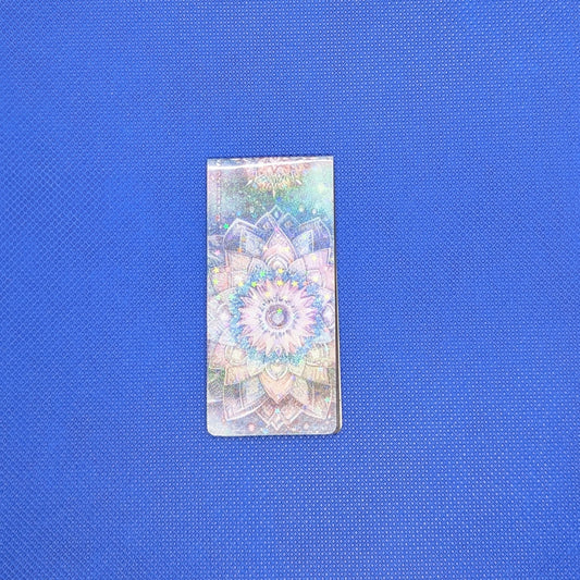 Boho Cosmic Magnetic Bookmarks - Feather and Mandala Art