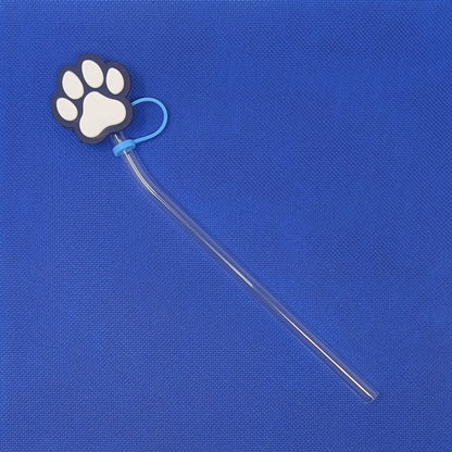 Adorable Paw Print Straw Toppers - Perfect for Animal Lovers! 🐾