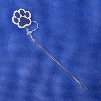 Adorable Paw Print Straw Toppers - Perfect for Animal Lovers! 🐾