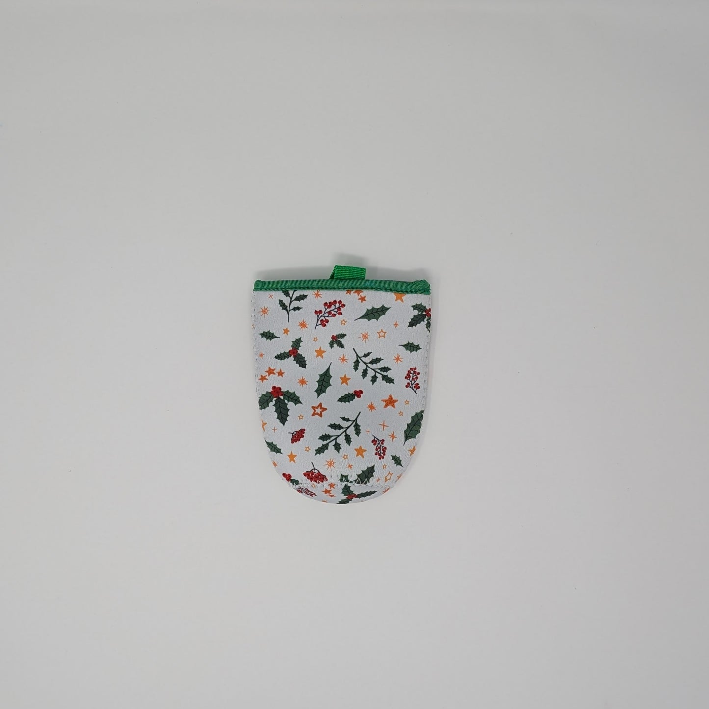 Holly Berry Reusable Insulated Cup Sleeve - Festive Holiday Design