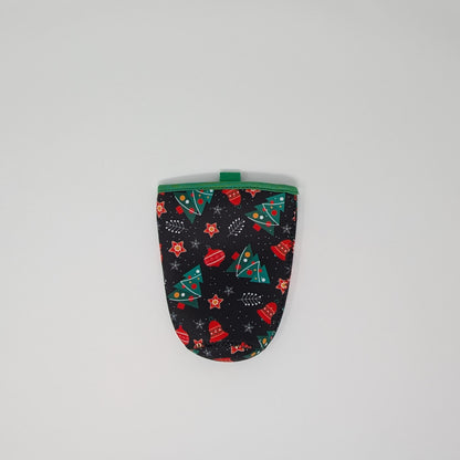 Holiday Reusable Insulated Cup Sleeve - Christmas Trees & Ornaments Design