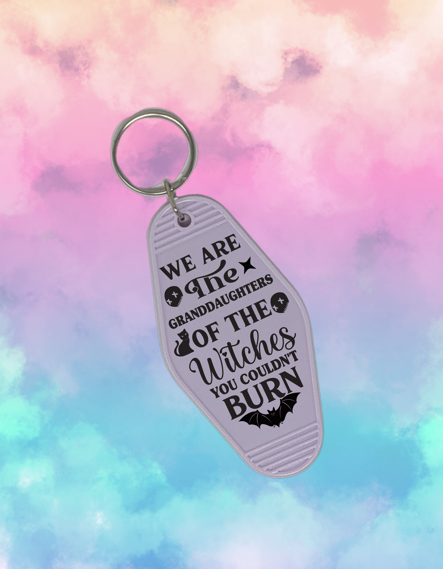 We Are the Granddaughters of the Witches You Couldn't Burn - Retro Keychain