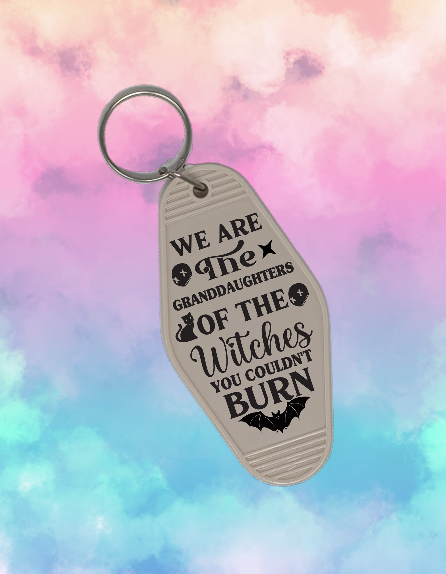 We Are the Granddaughters of the Witches You Couldn't Burn - Retro Keychain