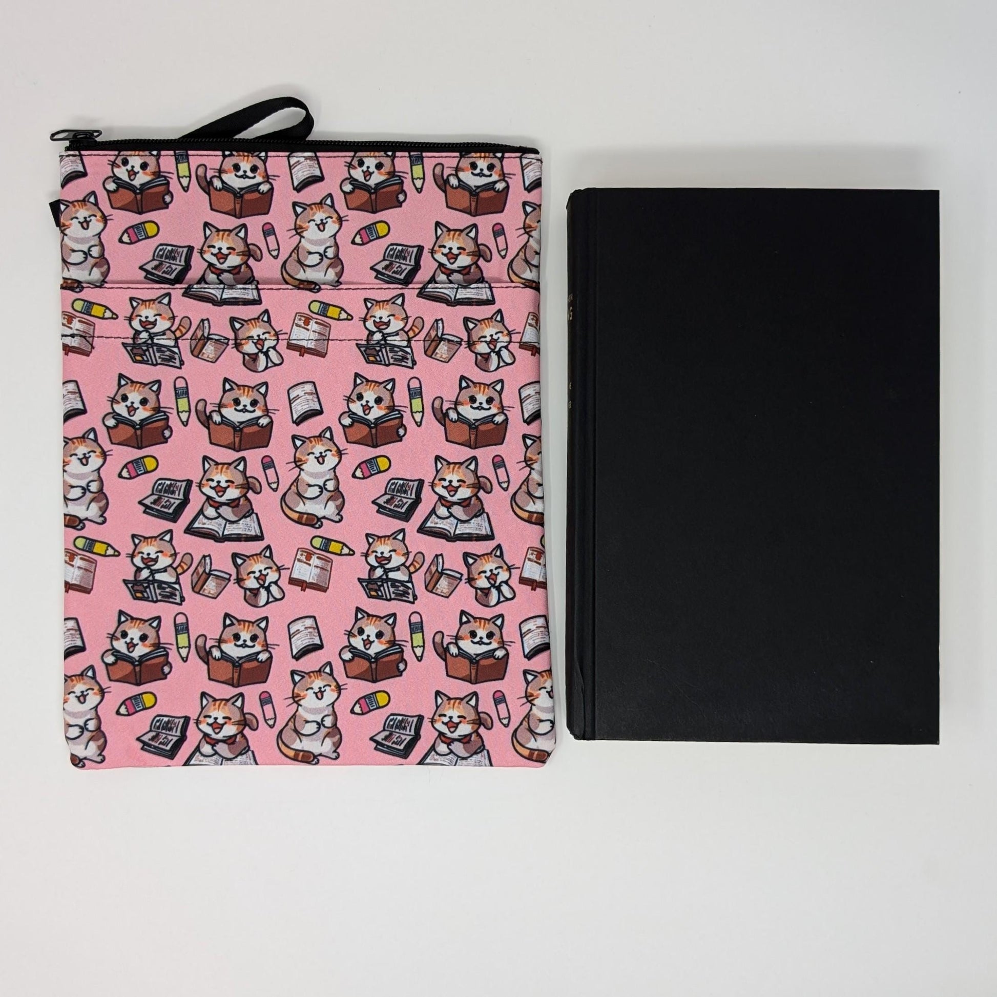 Cat Book Sleeve: Padded Zippered Cover - Reader Gift