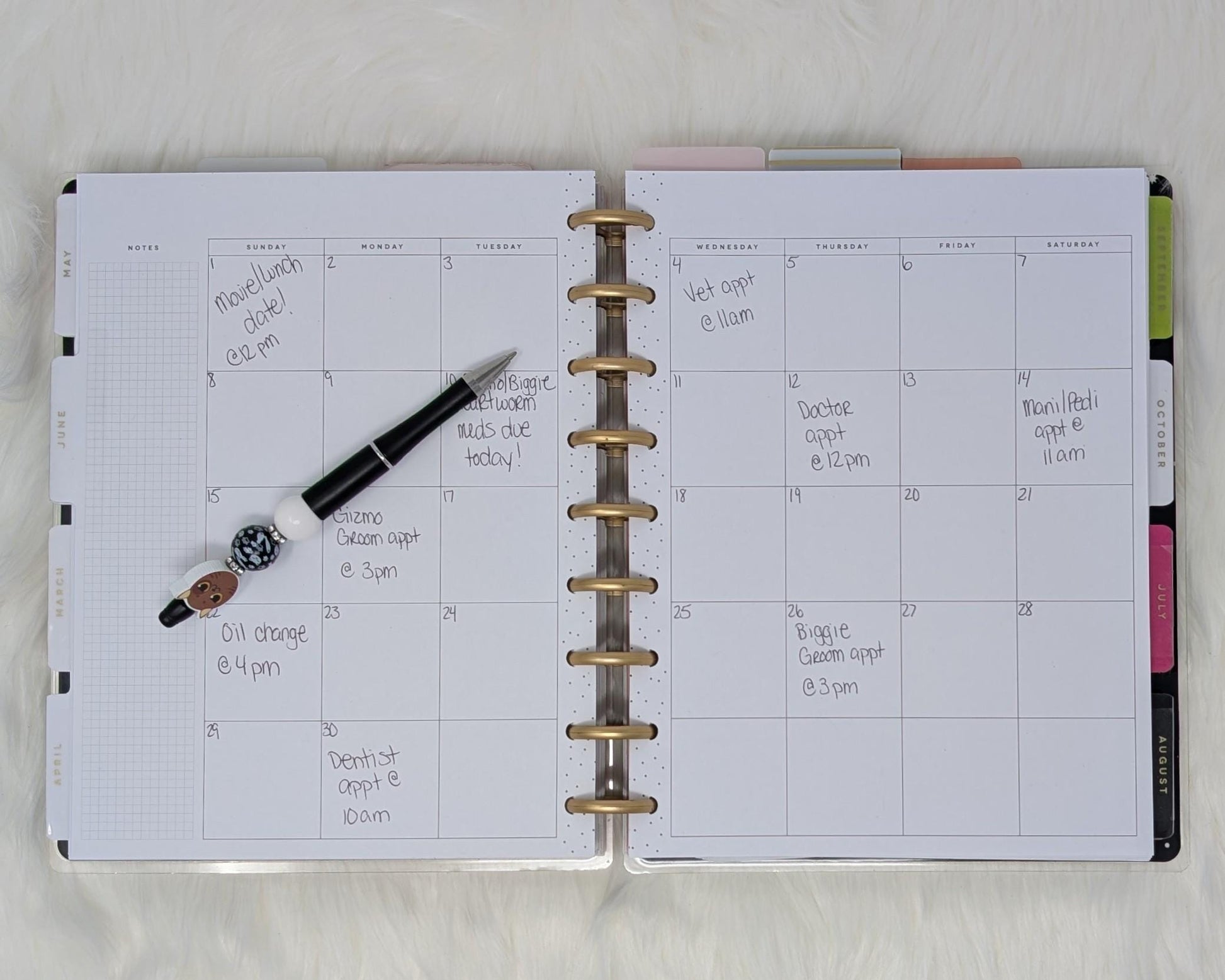 Handmade Beaded Cat Pens with Cute Kitty Toppers and Paw Print Details for Cat Lovers, Gifts for Cat Moms, Back to School Supplies