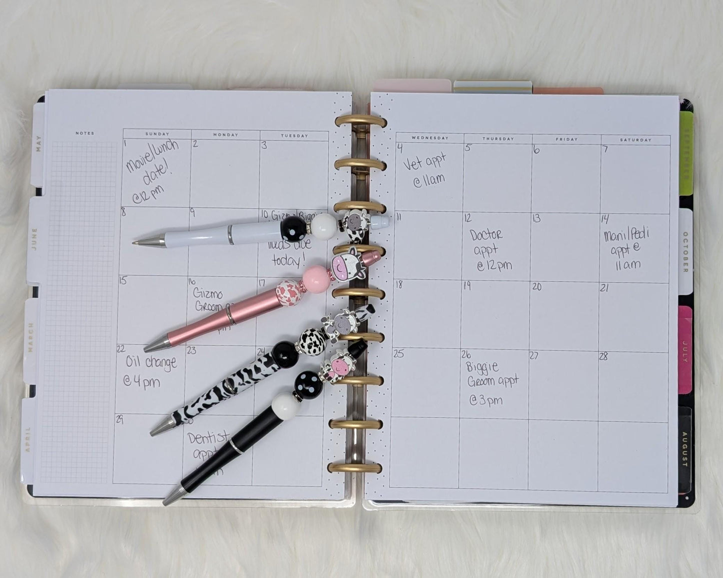 Handmade Beaded Cow Pen: Fun Farm Animal Gift