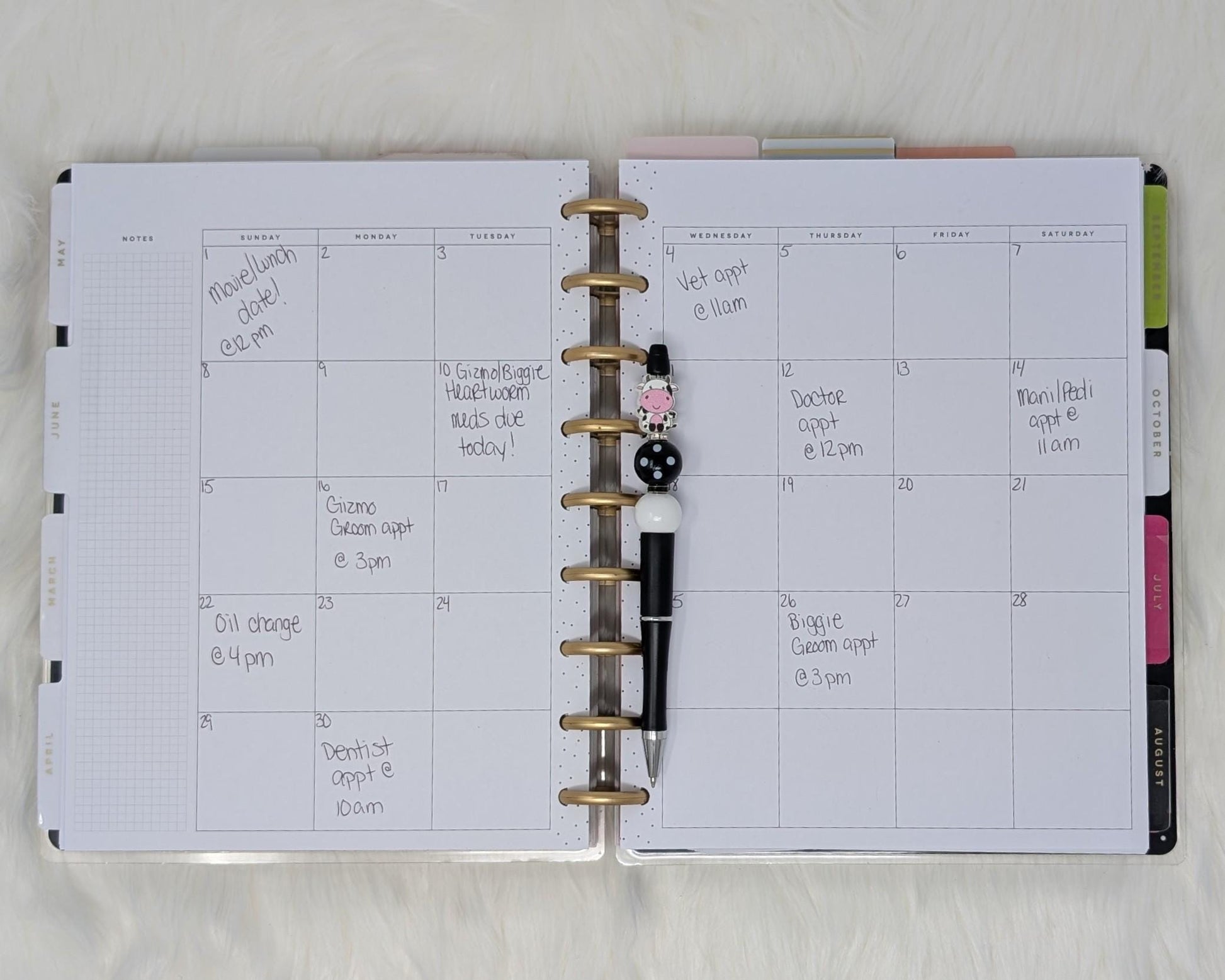 Handmade Beaded Cow Pen: Fun Farm Animal Gift