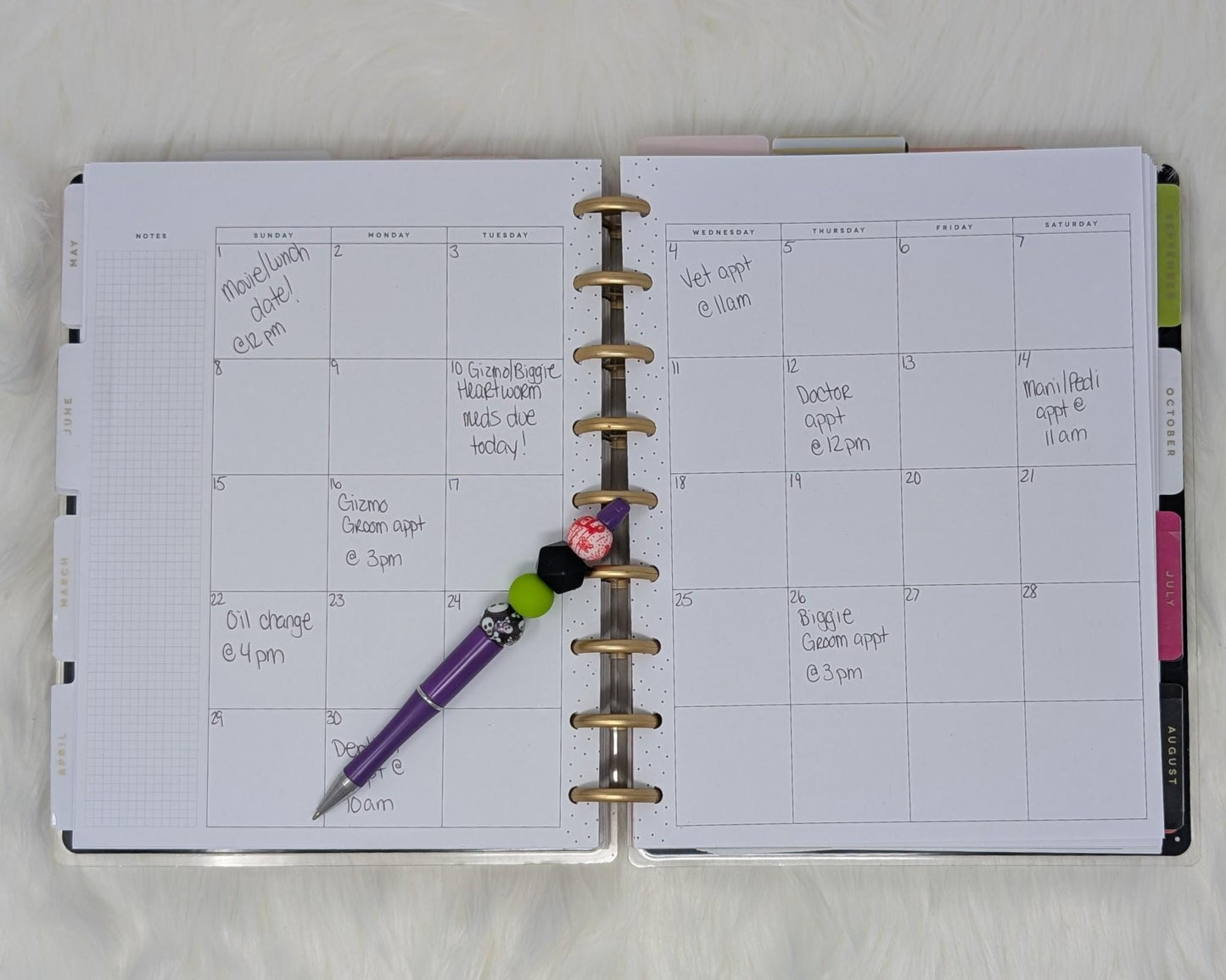 Handmade Beaded Halloween Pen: Skulls, Pumpkins & Spooky Beads