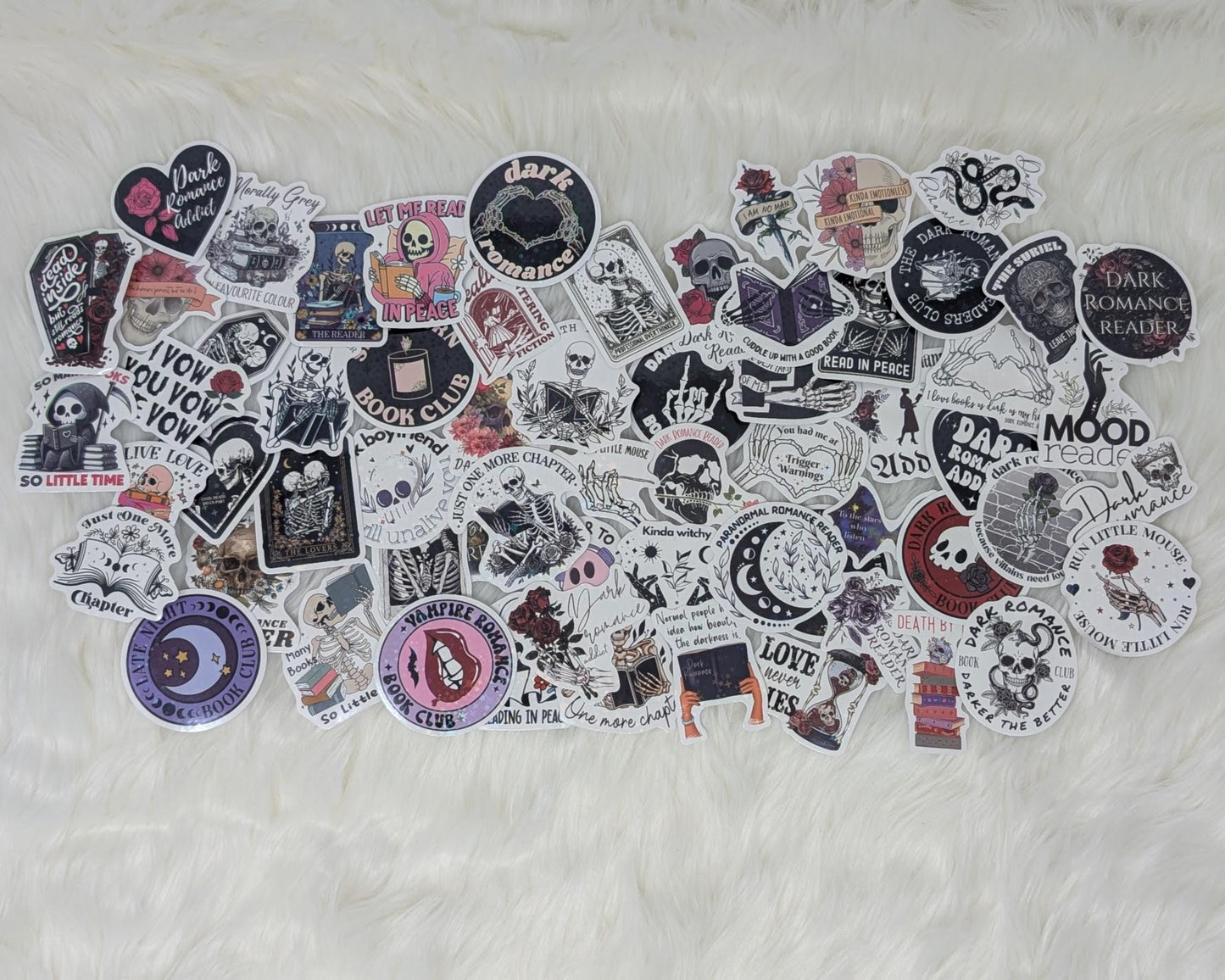 Mystery Bookish Sticker Pack: Fourth Wing, Witchy, Dark Romance Themes