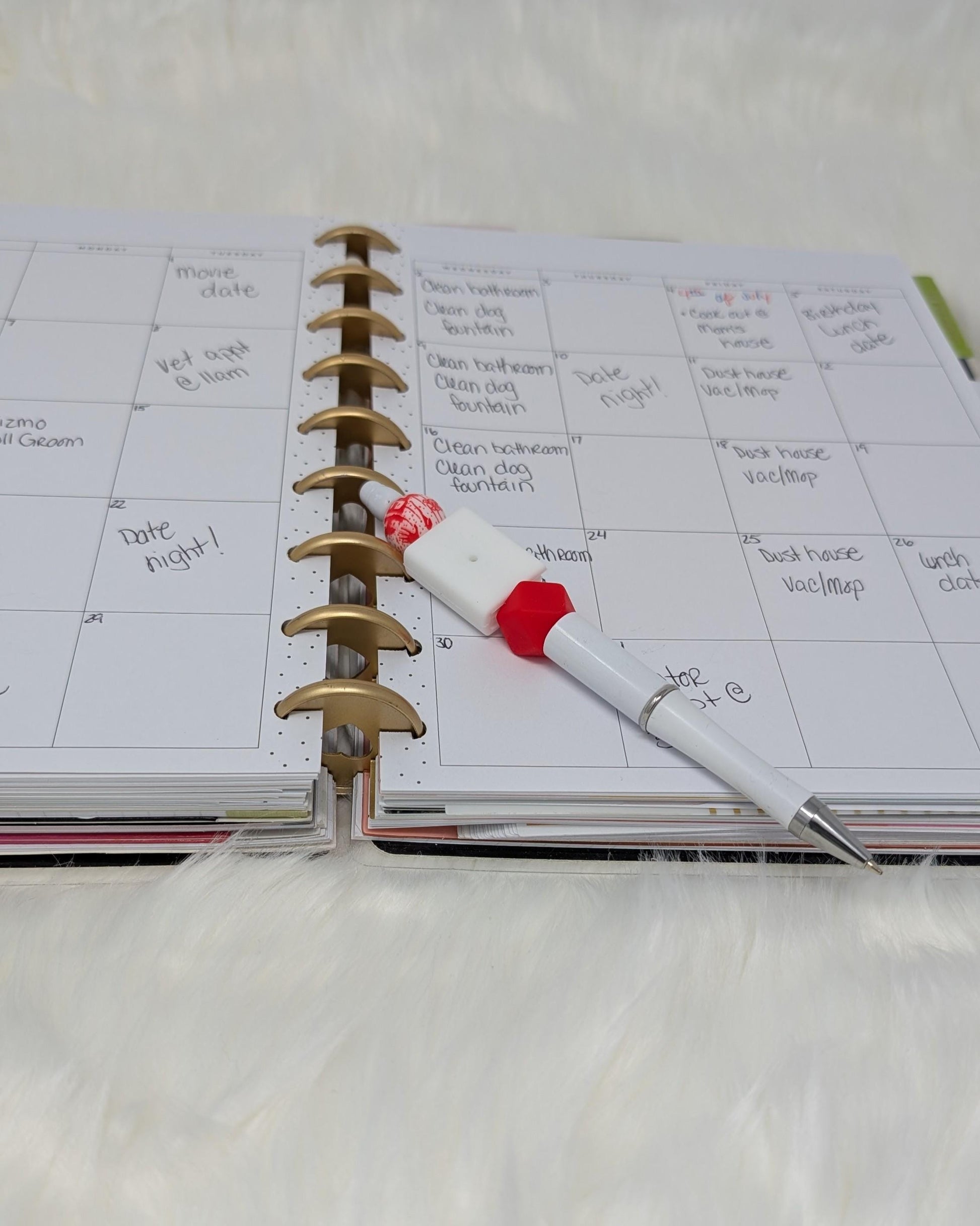 Handmade Beaded Pens: Decorative Ballpoint Pens for Planners & Journals