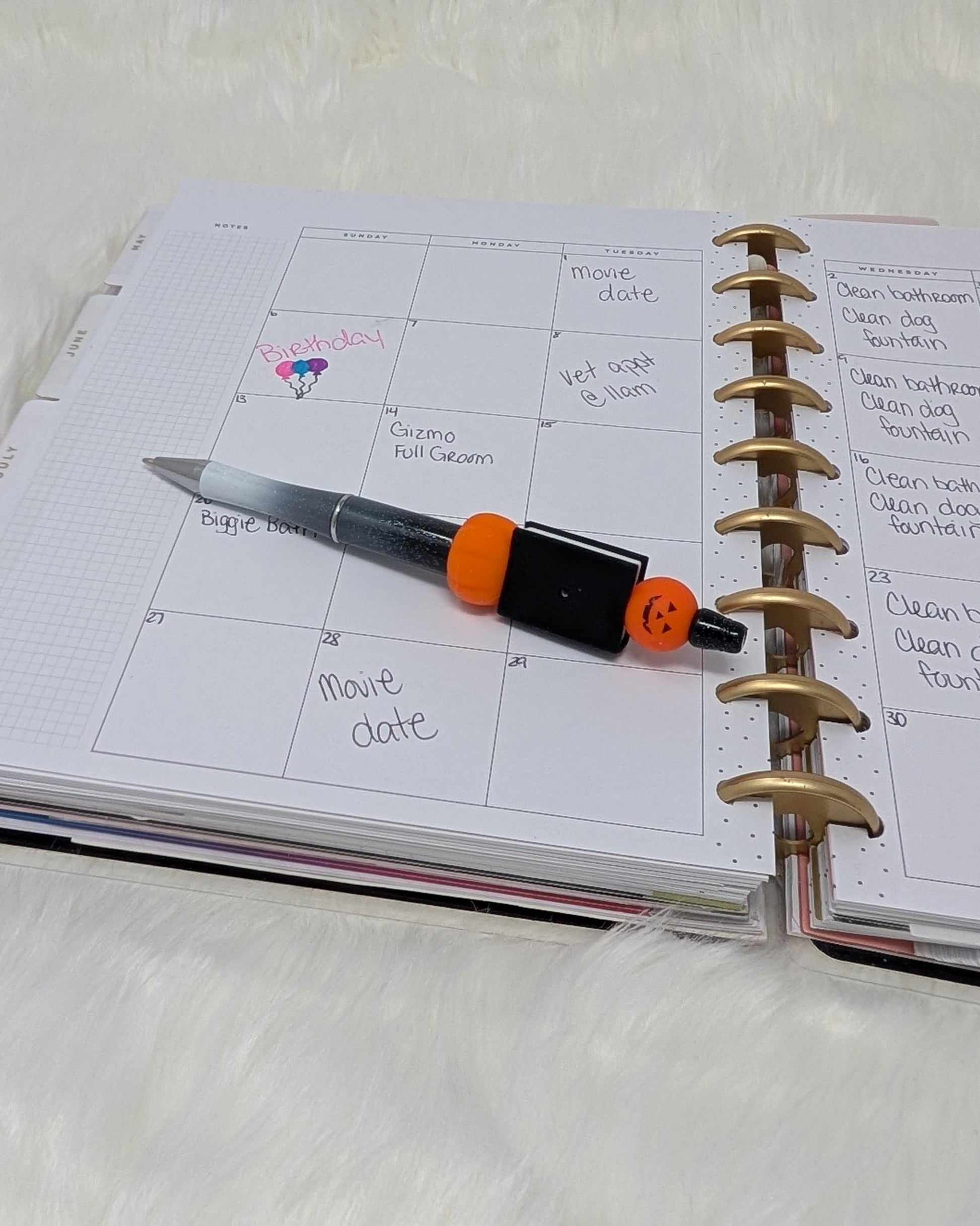 Halloween Pens: Fun Pumpkin, Skull, Witch Toppers - Spooky Stationery