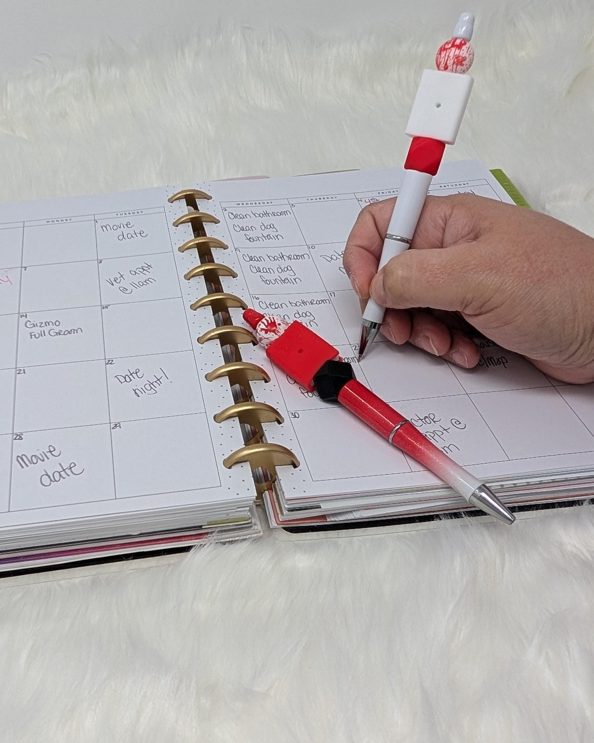 Handmade Beaded Pens: Decorative Ballpoint Pens for Planners & Journals