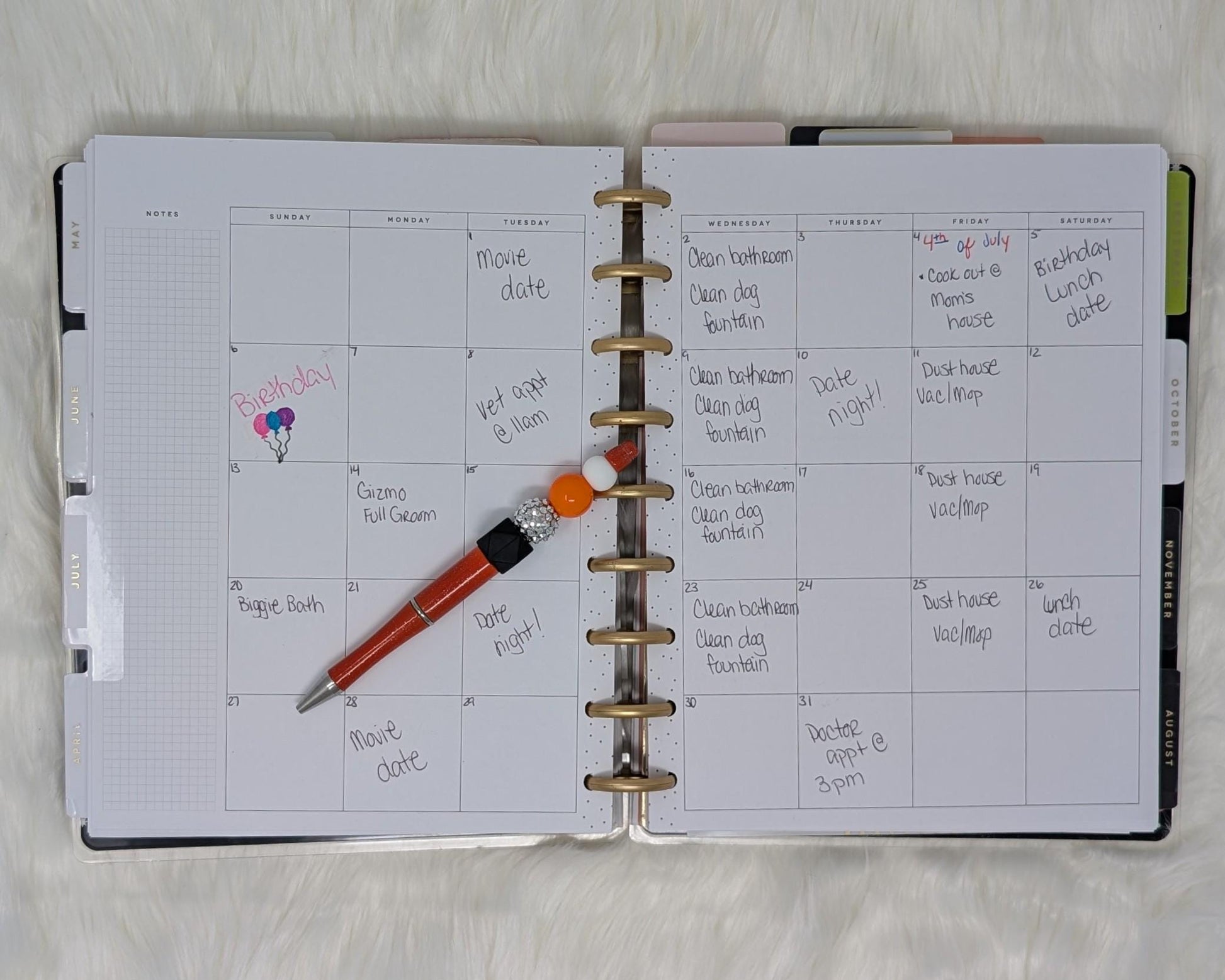 Halloween Beaded Pen Set: Pumpkin, Skull, & Sparkle Novelty Pens