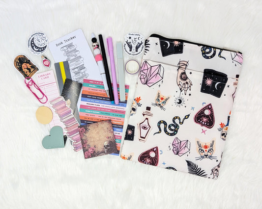 The Enchanted Reader Kit – Witchy Book Sleeve, Stickers, Bookmarks & Reading Accessories Gift Set