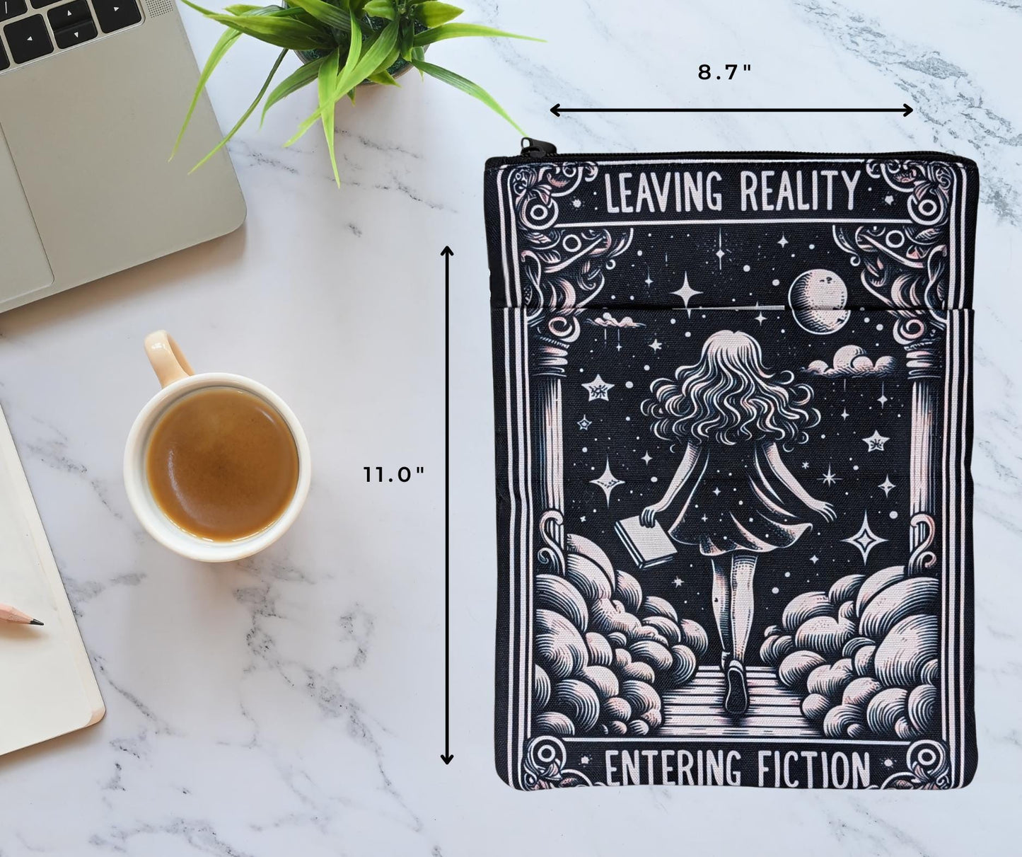 Book Lover Gift Set: Book Sleeve, Cup, Bookmarks & Accessories